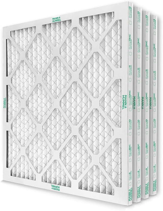 Mann+Hummel 16x16x1 MERV 8 Pleated HVAC AC Furnace Air Filters. 4 Pack. by MannHummel
