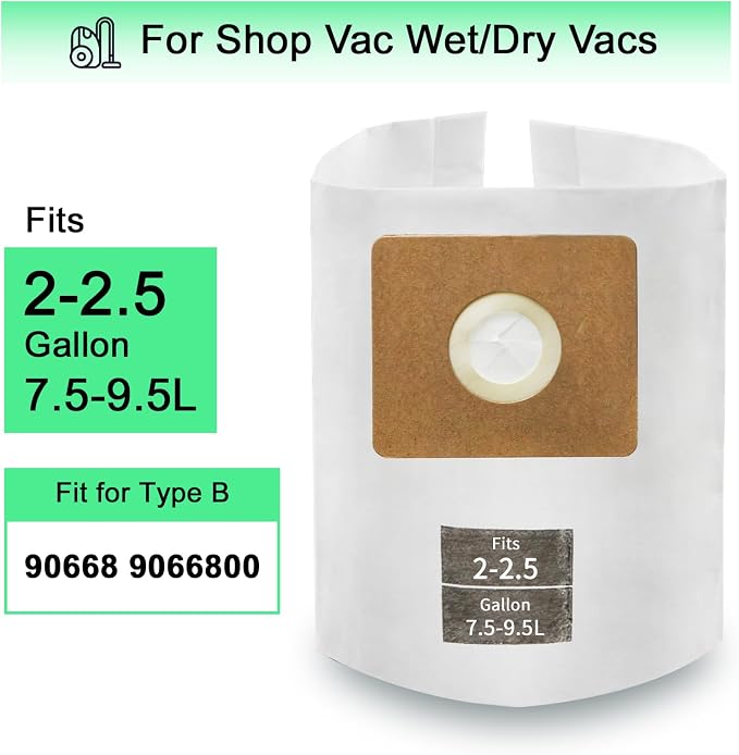 3 PCS Preferential Set 2-2.5 Gallon Vac Bags, Type B 90668 9066800 9066833 - Image 3