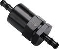1/4" Billet Inline Fuel Filter 30 Micron Aluminum Black by Podavelle