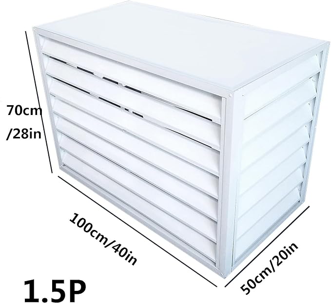 Freestanding Louvered Space Divider, outdoor garbage can enclosures, balcony - Image 2