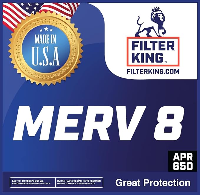 Filter King 16x20x4 Air Filter | 3-PACK | MERV 8 HVAC Pleated A/C Furnace - Image 2