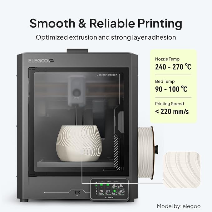 ELEGOO ASA Filament 1.75mm Red 1KG, UV & Weather Resistant 3D Printer Filament - Image 5