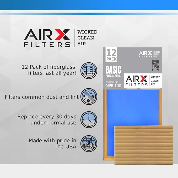 14x20x1 Air Filter Comparable to MPR 100 Basic Economy Furnace Filters - Image 4