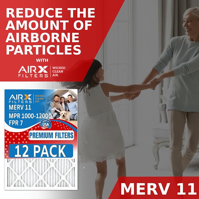 14x30x1 Air Filter MERV 11 Rating, 12 Pack of Furnace Filters Comparable to MPR - Image 4