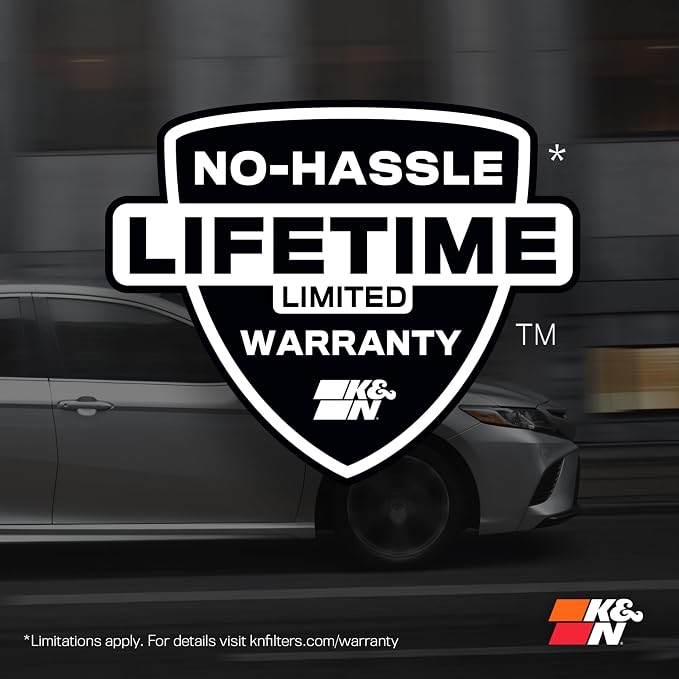 K&N High-Flow Original Lifetime Engine Air Filter: Increase Power: Premium - Image 12