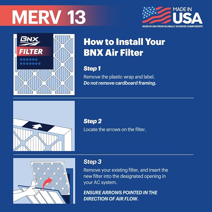 BNX TruFilter 14x25x1 Air Filter MERV 13 - Image 6