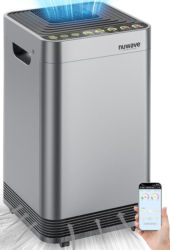 Nuwave OxyPure Zero Plus Air Purifier, Save on Filter Replacements, Covers up by NuWave