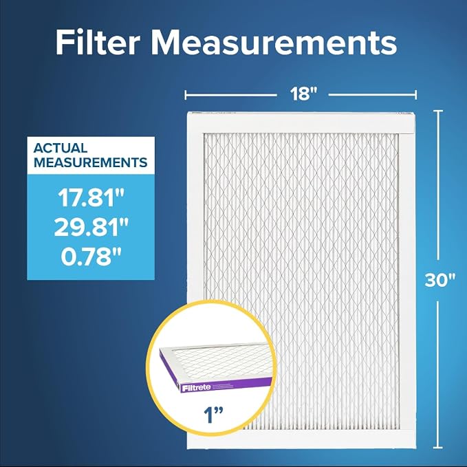 Filtrete 18x30x1 AC Furnace Air Filter, MERV 12, MPR 1500, CERTIFIED asthma & - Image 2