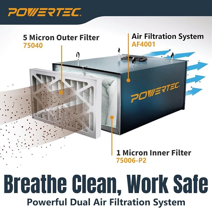 POWERTEC Inner & Outer Air Filter Set - Image 6
