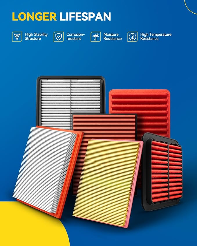 PHILTOP Engine Air Filter, CA11946 2PCS Compatible - Image 5