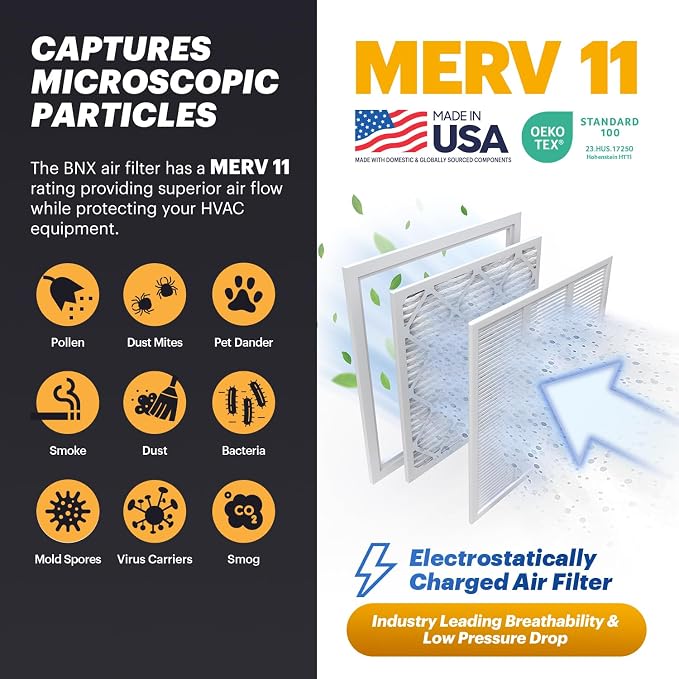 BNX TruFilter 20x23x1 Air Filter MERV 11 - Image 3