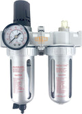 3/8" NPT Mid Flow Compressed Air In Line Filter Regulator Lubricator Oiler by AllToolDepot