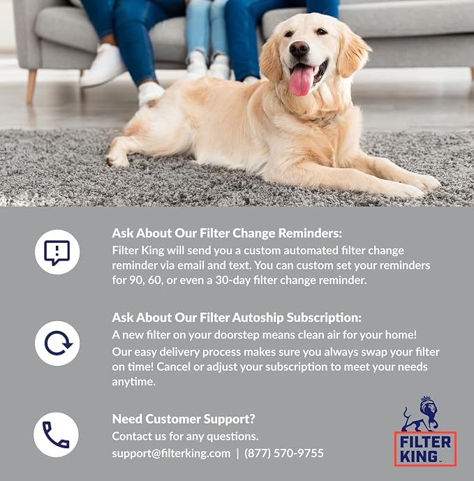 Filter King 16.38x21.5x1 Air Filter | 4-PACK | Carbon MERV 8 HVAC Pleated A/C - Image 5