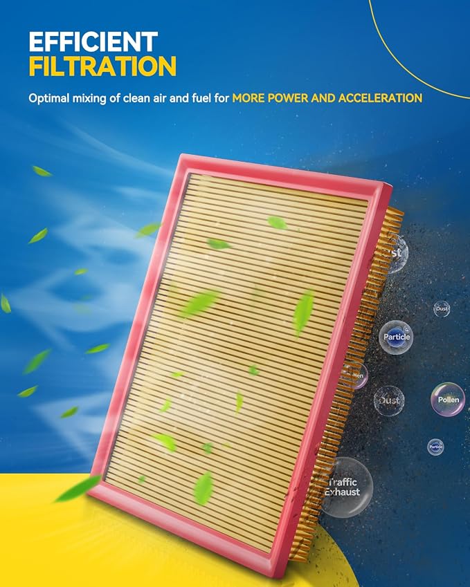 PHILTOP Engine Air Filter, CA11946 2PCS Compatible - Image 4