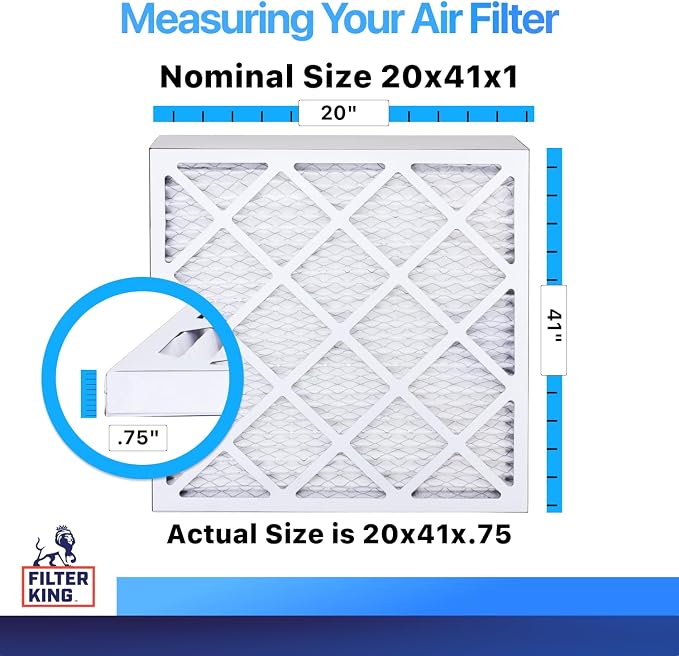 Filter King 20x41x1 Air Filter | 4-PACK | MERV 8 HVAC Pleated A/C Furnace - Image 2