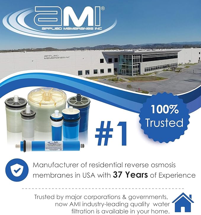 APPLIED MEMBRANES INC. 50 GPD Reverse Osmosis Membrane | RO Membrane Water - Image 6