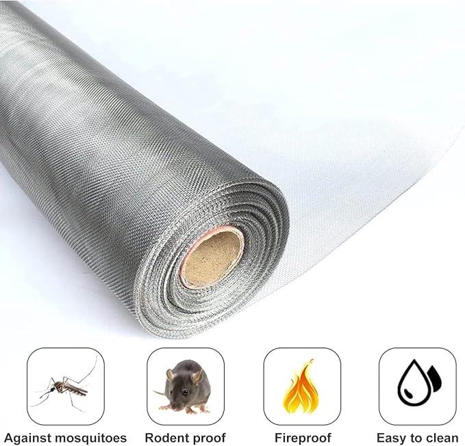 100 Mesh Stainless Steel Wire Cloth Panel, 304 Woven Metal Mesh Sheet, Tight - Image 5
