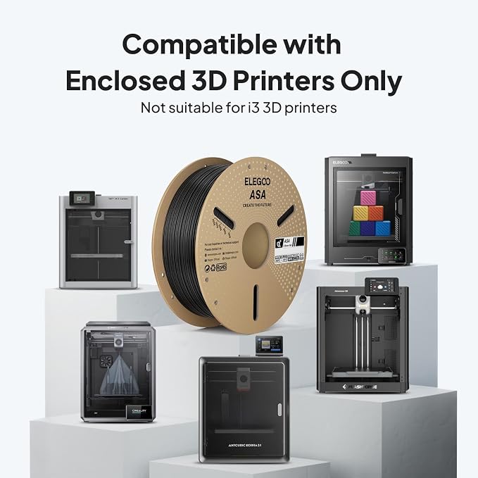 ELEGOO ASA Filament 1.75mm Gray 1KG, UV & Weather Resistant 3D Printer Filament - Image 7