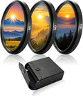58mm Lens Filter Kit, 3 Pack Multi-Coated Optical Glass UV Block + Circular by WOKYO