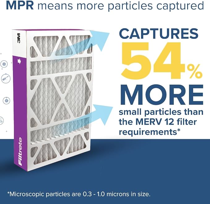 Filtrete 16x25x5 AC Furnace Air Filter, MPR 1550, MERV 12, Fits Honeywell & - Image 4