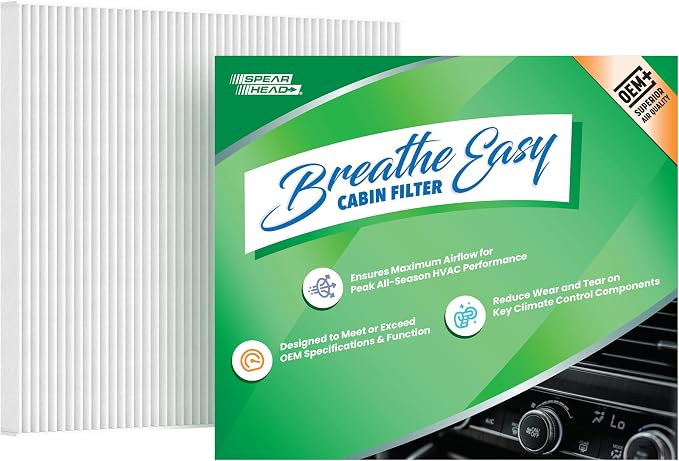 Spearhead OEM+ Particulate Breathe Easy Cabin Filter | Fits 2018-24 Wrangler by SPEARHEAD