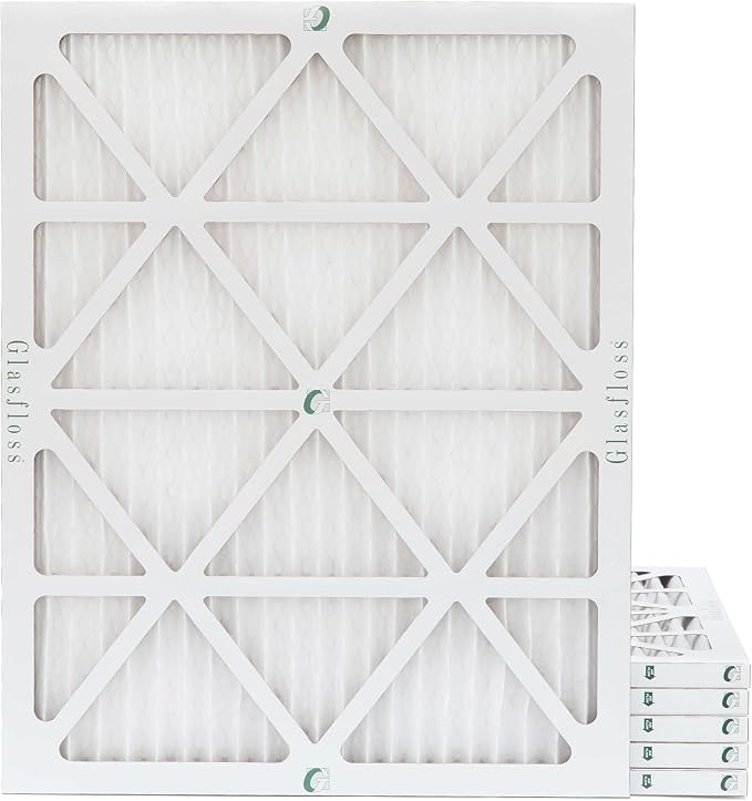 Glasfloss 14x20x1 MERV 10 Pleated Air Filters Box of 6. Actual Size: 13-1/2 x by Glasfloss