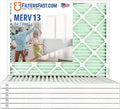Filters Fast 14x16x1 Air Filter Merv 13, Made in the USA, Actual Size: 14" x by FiltersFast