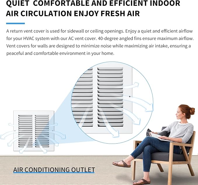 30x8 Return Air Grille, Air Return Vent Cover, Flat Vent Cover, Rejillas De - Image 7