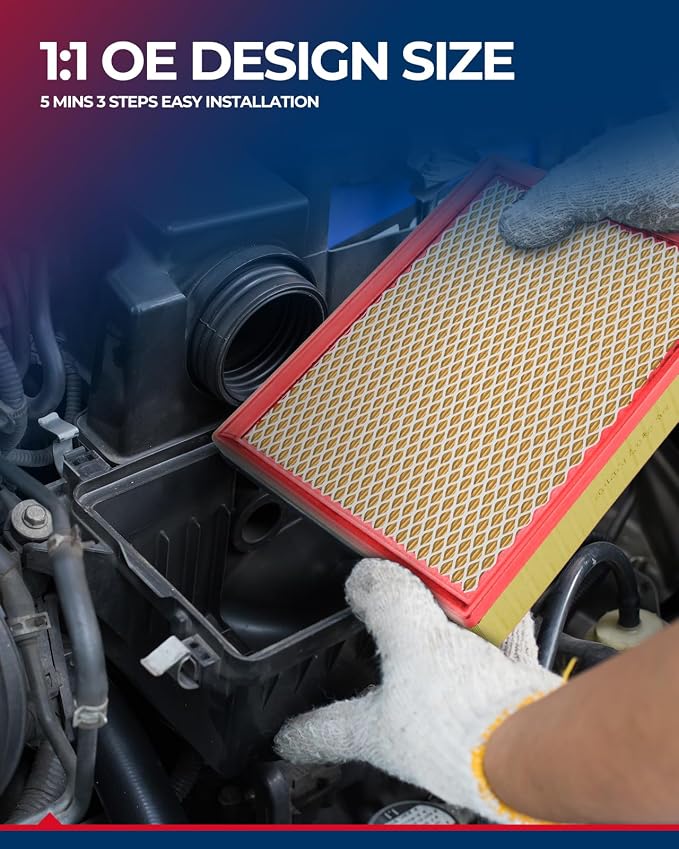 KAX Engine Air Filter, CA12931 Replacement - Image 7