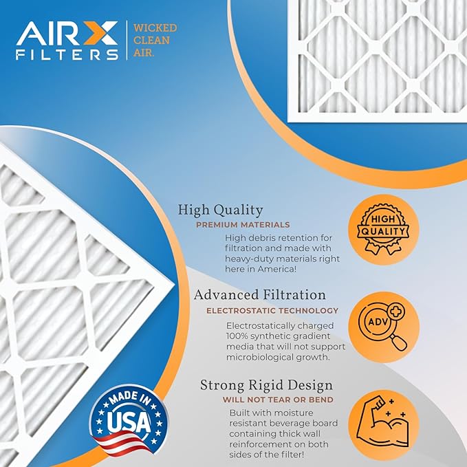 20x25x2 Air Filter MERV 11 Rating, 12 Pack of Furnace Filters Comparable to MPR - Image 3