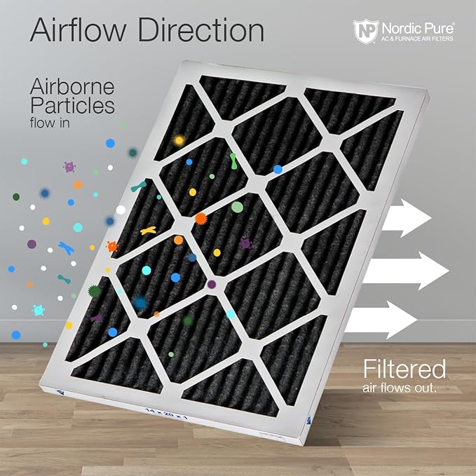 Nordic Pure 12x24x1 Pure Carbon Pleated Odor Reduction Furnace Air Filters 6 - Image 8