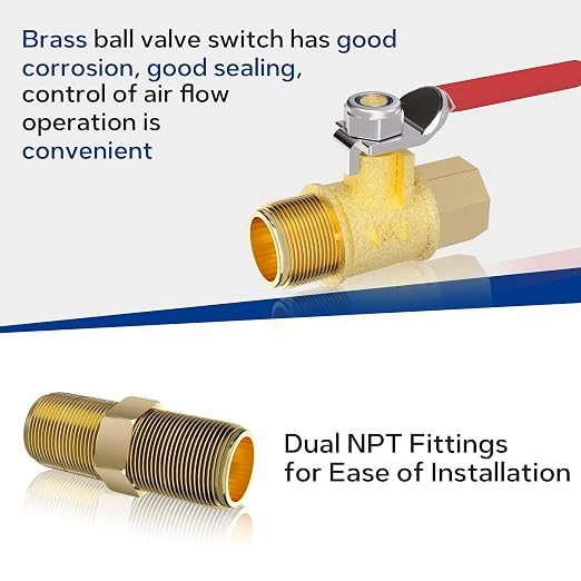 3/8 Inch NPT Three Stage Air Drying System, air Pressure Regulator - Image 7