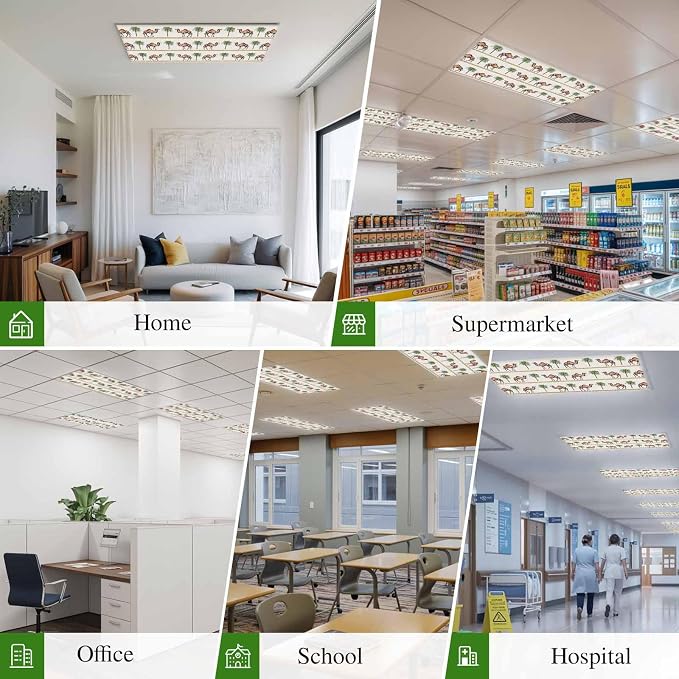 Fluorescent Light Covers for Ceiling Lights Desert Camel Magnetic Light Filters - Image 6