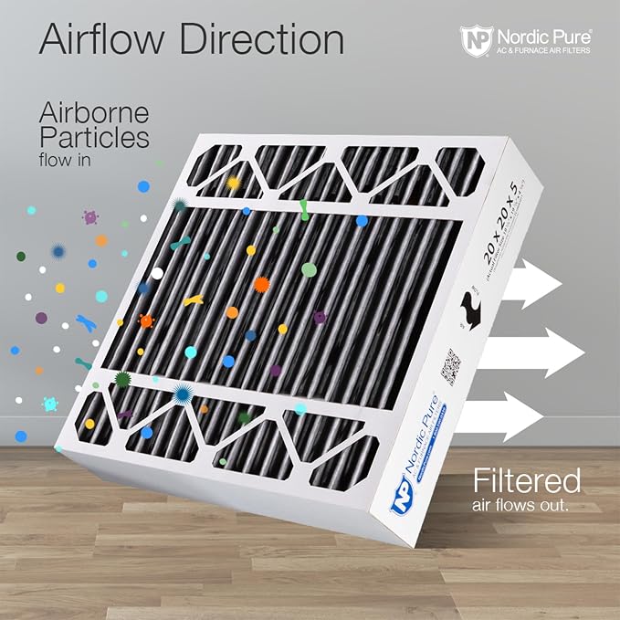Nordic Pure 20x20x5 Honeywell Replacement Furnace Filters MERV 12 Plus Carbon 1 - Image 8