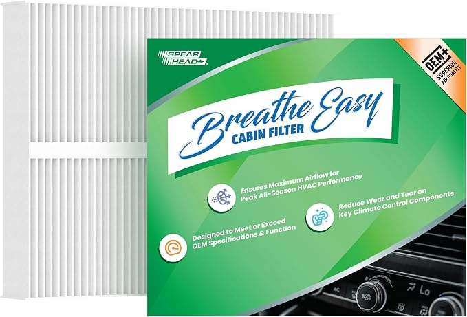 Spearhead OEM+ Particulate Breathe Easy Cabin Filter, Fits Like OEM, Provides by SPEARHEAD