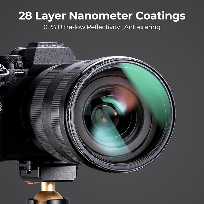 K&F CONCEPT 62mm Ultra-Low Reflectivity Polarizers Filter, 28 Multi-Layer - Image 5
