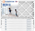 Filters Fast 30x36x2 Pleated Air Filter Merv 8, 2” AC Furnace Air Filters by FiltersFast