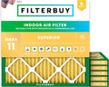 Filterbuy 30x30x1 Air Filter MERV 11 Superior Pet & Allergy Defense, by Filterbuy