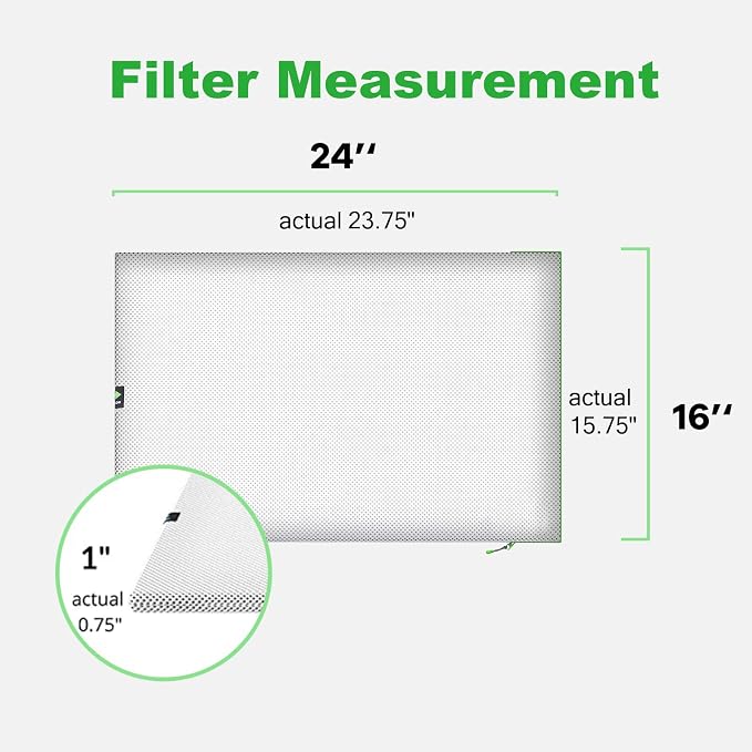 Reair 16x24x1 Extra Replacement Filter without Frame, Washable and Reusable Air - Image 6