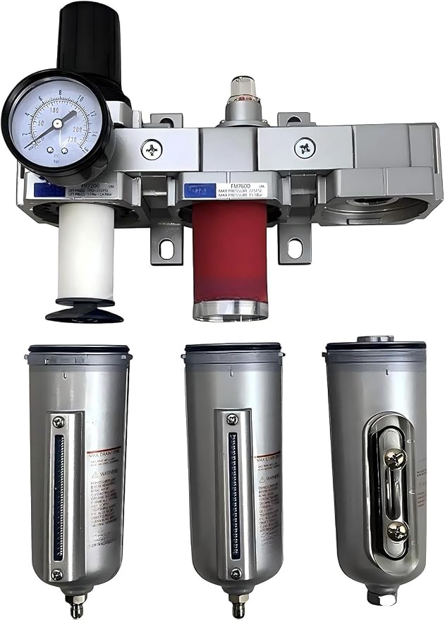 3/4" NPT Heavy Duty Compressed Air Filter Regulator Coalescing Dsiccant Dryer - Image 3