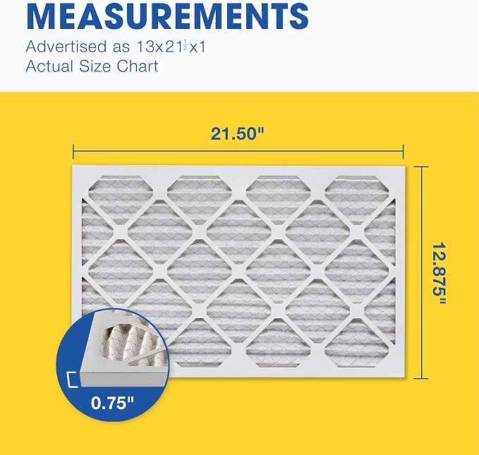 Aerostar 13x21 1/2x1 MERV 11, Pleated Air Filter, 13 x 21 1/2 x 1, Box of 4 - Image 2