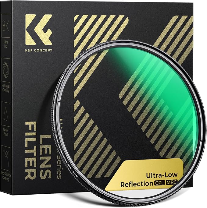 K&F CONCEPT 40.5mm Ultra-Low Reflectivity Circular Polarizers Filter 28 by KFCONCEPT