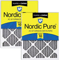 Nordic Pure 12x24x1 Furnace Air Filters MERV 10 Pleated Plus Carbon 2 Pack by NordicPure
