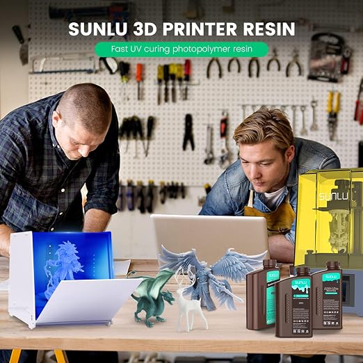 SUNLU 3D Printer Resin 4kg, Fast Curing Standard 3D Resin - Image 8