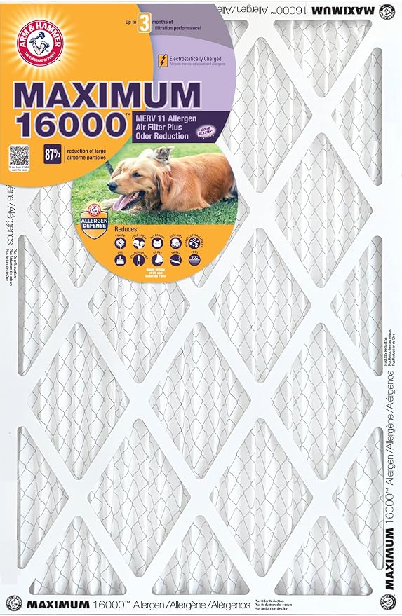 Arm & Hammer Max Allergen & Odor Reduction 20x30x1 Air and Furnace Filter - Image 4