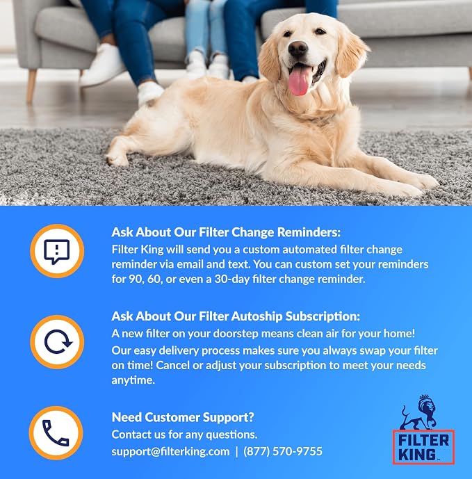 Filter King 10x44.5x1 Air Filter | 4-PACK | MERV 8 HVAC Pleated A/C Furnace - Image 5
