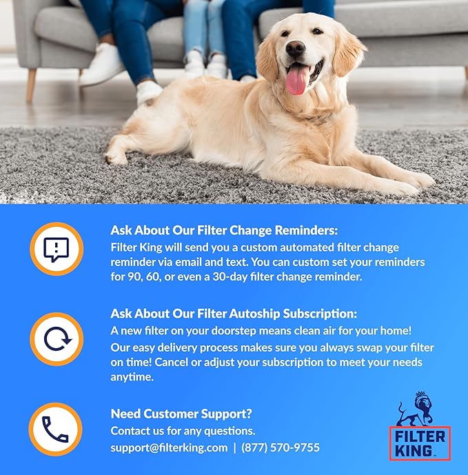 Filter King 25.5x25x1 Air Filter | 4-PACK | MERV 8 HVAC Pleated A/C Furnace - Image 5