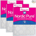 Nordic Pure 16x20x1 Tru Mini Pleat MERV 12 AC Furnace Air Filters – 2.5X More by NordicPure