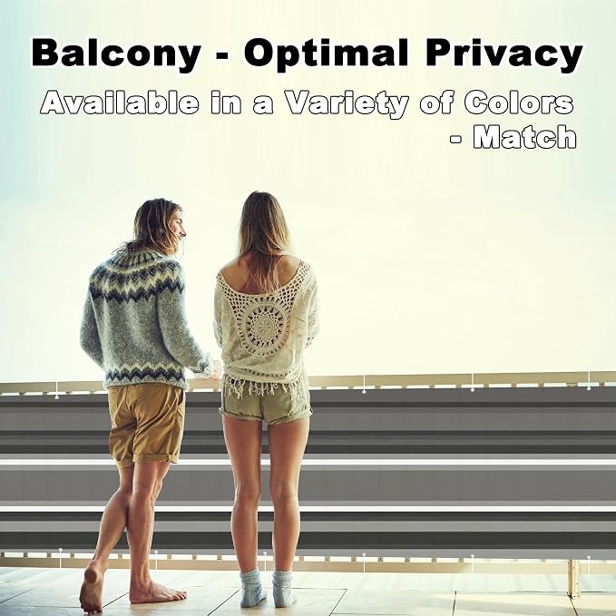 Balcony Privacy Screen 2' x 16.4' Durable and UV Resistant Privacy Screen - Image 2