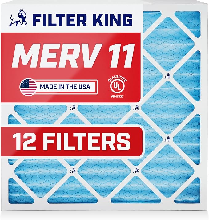 Filter King 22x26x1 Air Filter | 12-PACK | MERV 11 HVAC Pleated A/C Furnace by FilterKing